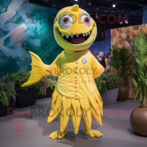 Citrongul Barracuda maskot...