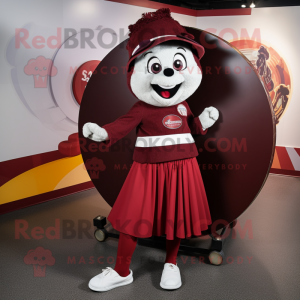 Maroon Plate Spinner maskot...