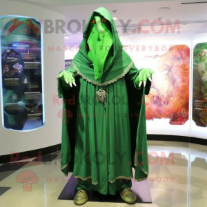 Green Wizard maskot kostume...