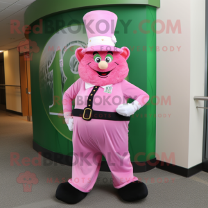 Pink Leprechaun maskot...