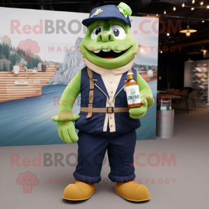 Navy Green Beer mascotte...