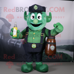Navy Green Beer mascotte...