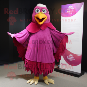 Magenta Hens maskot drakt...