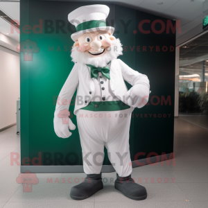 Hvit Leprechaun maskot...