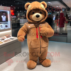 Postava maskota Tan Teddy...