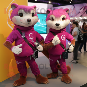 Magenta Mongoose mascotte...