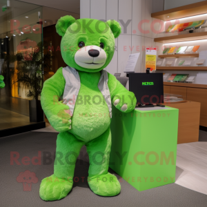 Limettengrüner Teddybär...