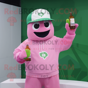 Pink Green Beer maskot...