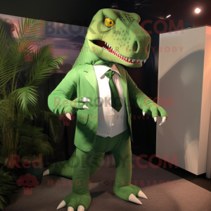 Groene T Rex mascotte...