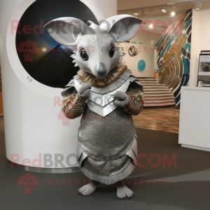 Sølv Armadillo maskot...