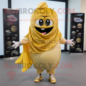 Guld Falafel maskot kostume...