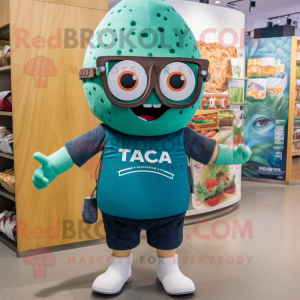 Teal Tacos mascotte kostuum...