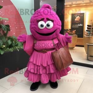 Magenta falafel maskot...