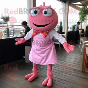 Pink Crab Cakes maskot...