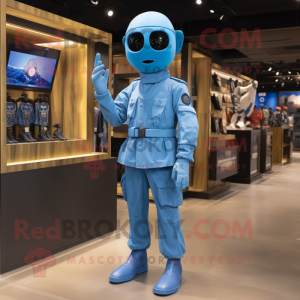 Sky Blue Soldier maskot...