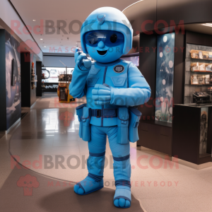 Sky Blue Soldier mascotte...