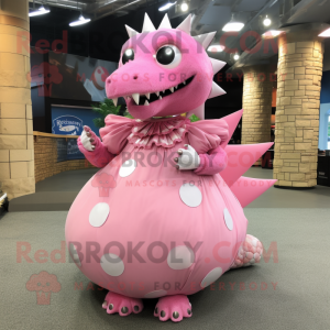 Roze Stegosaurus mascotte...