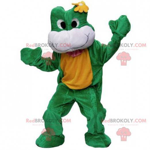 Mascot green white and frog - Forest Sizes L (175-180CM)