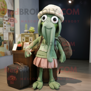 Postava maskota Olive Squid...