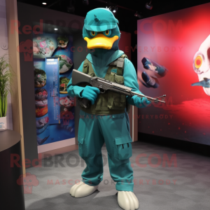 Teal Sniper mascotte...