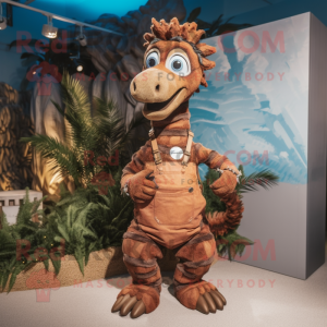 Brown Seahorse mascotte...