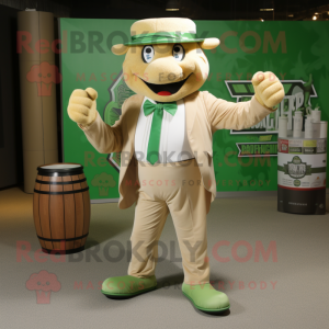 Tan Green Beer mascotte...