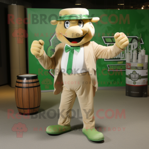 Tan Green Beer maskot drakt...