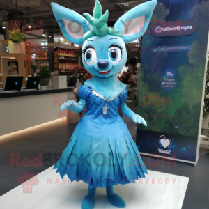 Blue Deer maskot kostyme...