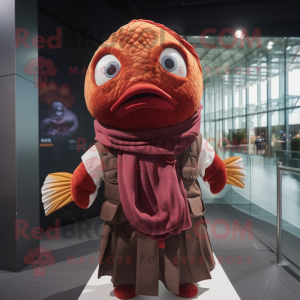 Maroon Goldfish maskot...