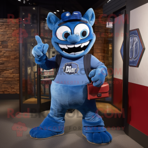 Blue Devil maskot kostume...