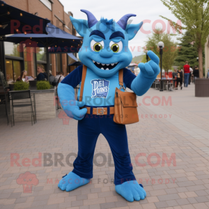 Blue Devil maskot kostume...