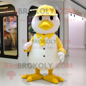 Cream Canary maskot kostume...