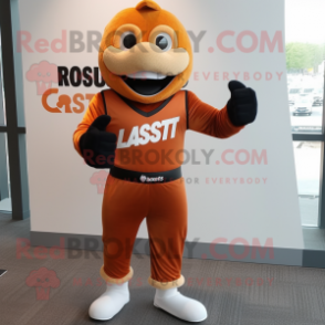Rust Attorney mascot costume character dressed with a Joggers and Smartwatches