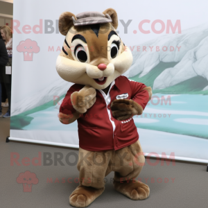 Brun Chipmunk maskot...