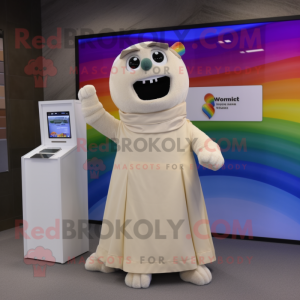 Beige Rainbow mascotte...