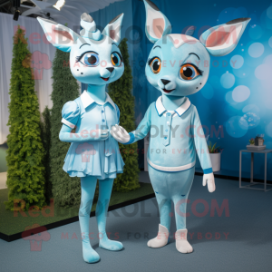 Sky Blue Deer maskot...