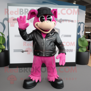 Roze Moussaka mascotte...