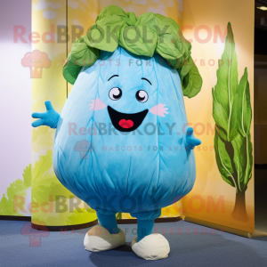 Sky Blue Turnip mascotte...