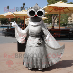 Sølv Paella maskot kostume...