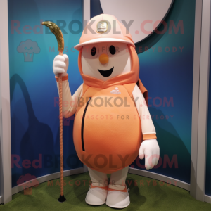 Peach Golf Bag maskot drakt...