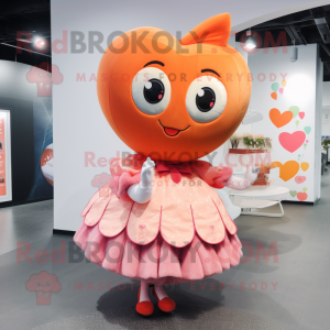 Maskottchen kostüm Peach...