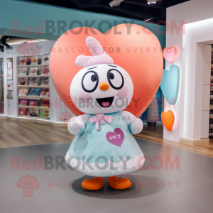 Peach Heart maskot kostume...