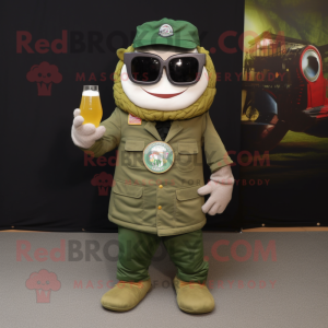 Olive Green Beer mascotte...