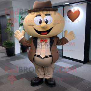 Postava maskota Tan Heart...
