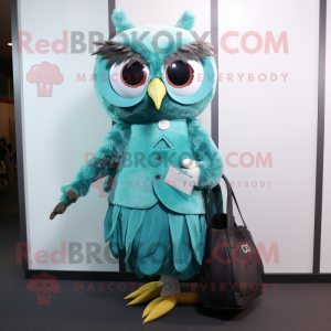 Postava maskota Teal Owl...