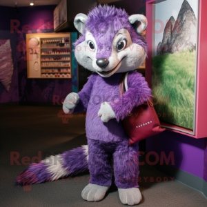 Purple Badger maskot...