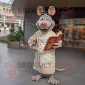 Beige Ratatouille maskot...