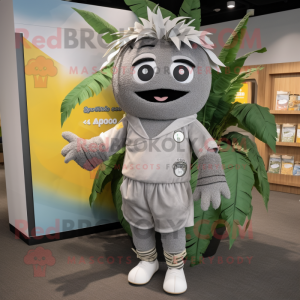 Gray Mango mascotte kostuum...