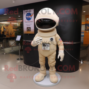 Tan Astronaut maskot...