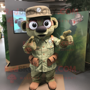 Brown Green Beret mascotte...